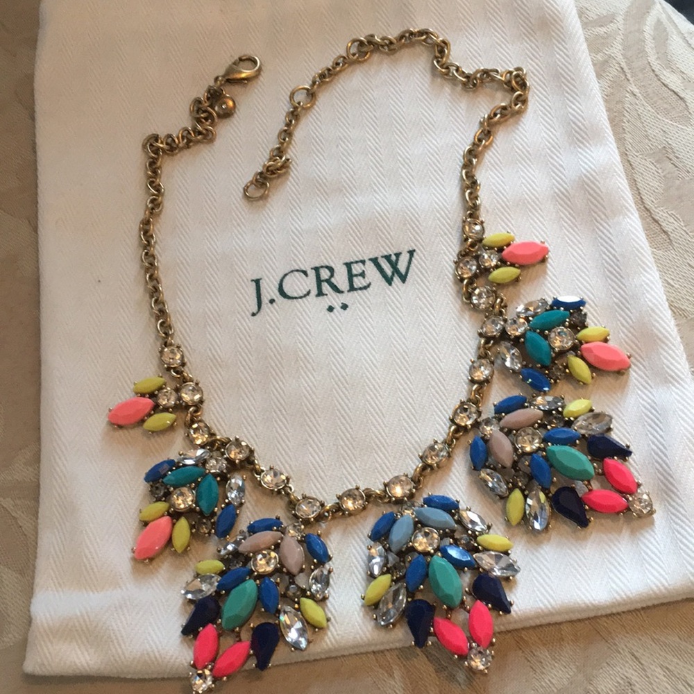 J crew bright and festive statement necklace